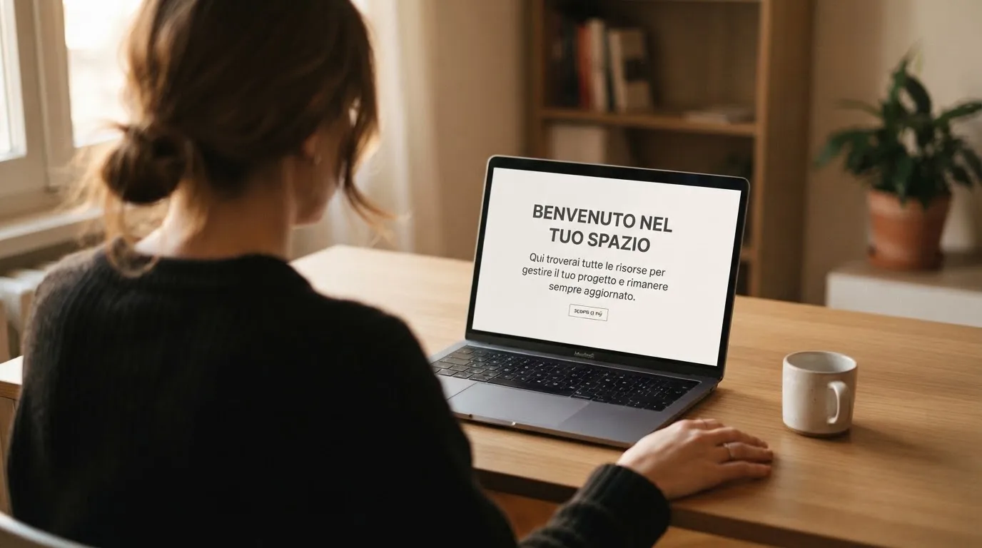 Persona davanti a un portatile che legge una pagina informativa sul gioco online in Italia — casino non aams che accettano postepay